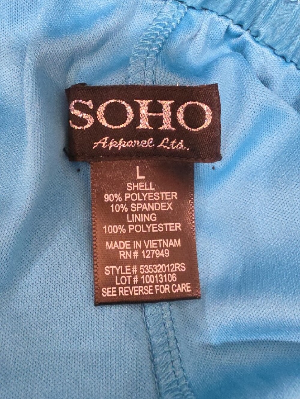 Soho Apparel Turquoise Drawstring Skort - Picture 8 of 8